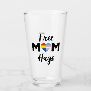 Free Mom Hugs II - Regenboog Gay Trans Pride Glas