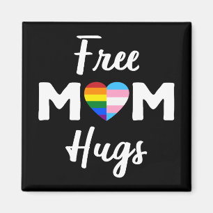 Free Mom Hugs II - Regenboog Gay Trans Pride Magneet
