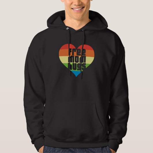Free Mom Hugs LGBT Month Hoodie (Voorkant)