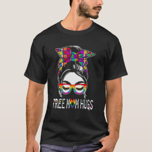 Free Mom Hugs LGBTQ Regenboogvlag Gay Pride Ally S T-shirt