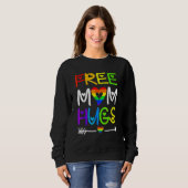 Free Mom Hugs Rainbow Heart LGBT Pride Month 1 Trui (Voorkant volledig)