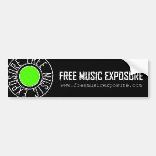 Free Music Exposure Bumpersticker (Voorkant)