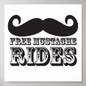 Free Mustache Rides Poster (Voorkant)