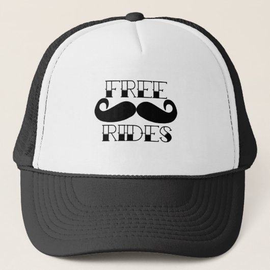 Free Mustache Rides Trucker Pet (Voorkant)