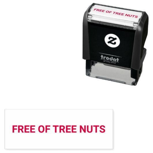 Free of Tree Nuts Allergy Friendly Zelfinktende Stempel (In situ)