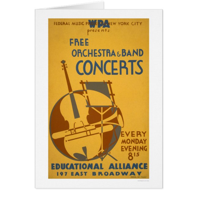 Free Orchestra Concerts 1938 WPA (Voorkant)