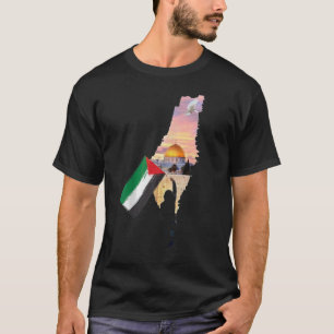 Free Palestina Map Flag Jerusalem_s City Support G T-shirt