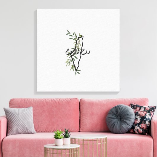 free palestine روح الروح  canvas afdruk (Insitu (Woonkamer))