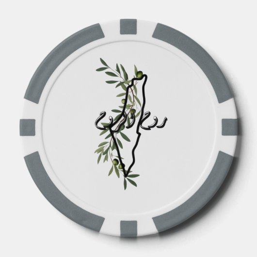 free palestine روح الروح poker chips (Voorkant)