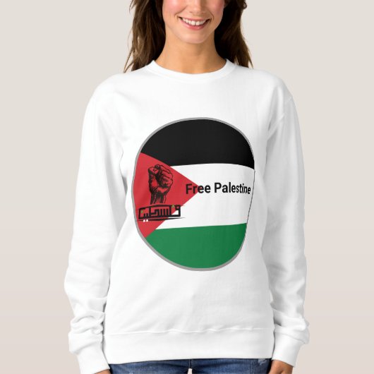 FREE Palestine Arabische tekst Trui (Voorkant)