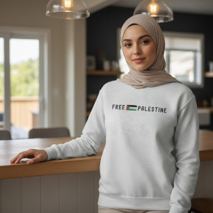 FREE PALESTINE ash vrouw Trui