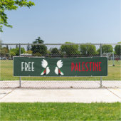 Free Palestine Banner – Mensenrechten & Solidarite (Insitu)