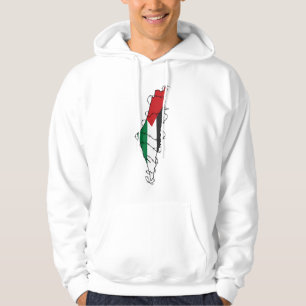 Free Palestine Barbed Wire Kaart Palestijnse Vrijh Hoodie