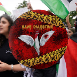 Free Palestine Button - Palestinian Pin Button