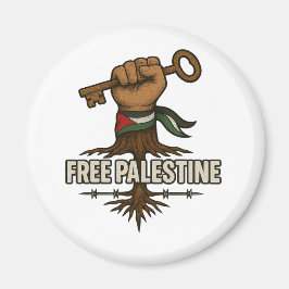 Free Palestine Button – Power & Solidarity Magneet