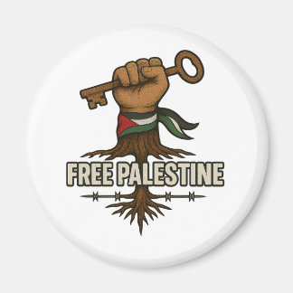 Free Palestine Button – Power & Solidarity Magneet