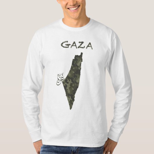 Free Palestine Camouflage T-shirt (Voorkant)