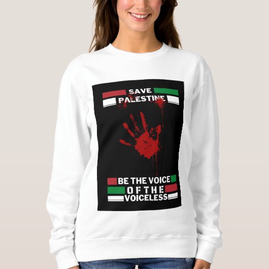 Free Palestine Dames sweatshirt | Red Gaza (Voorkant)