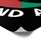Free Palestine End Apartheid Palestine Flag Poster (Hoek)