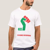 Free Palestine End Israëlische bezetting T-shirt (Voorkant)