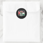 Free Palestine Flag en Fist Aquarel Sticker (Tas)