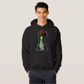 Free Palestine Flag of Palestine Palestinian fist  Hoodie (Voorkant volledig)
