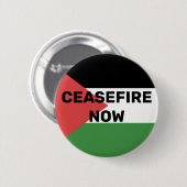 FREE PALESTINE FLAG STAAKT-HET-VUREN NU ROOD ZWART RONDE BUTTON 5,7 CM (Voorkant /achterkant)