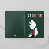 Free Palestine Foil Greeting Card – Peace Folie Wenskaart (Buiten Laag)
