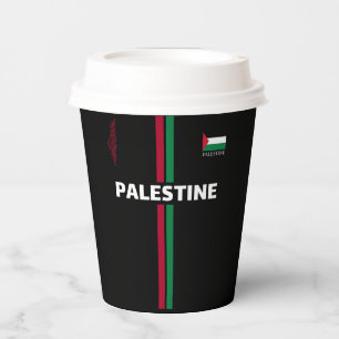 Free Palestine football soccer - Vlaggenkaartteam Papieren Bekers