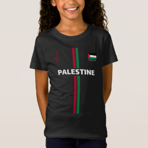 Free Palestine football soccer - Vlaggenkaartteam T-shirt