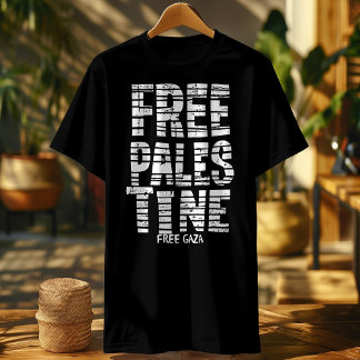 Free Palestine Free Gaza Typographic Hoodie