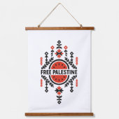 Free Palestine Hangend Wandkleed (Voorkant)