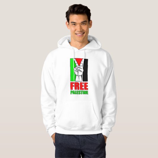 Free Palestine Hoodie (Voorkant volledig)