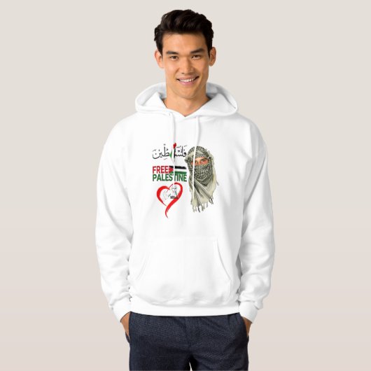 Free Palestine Hoodie (Voorkant volledig)
