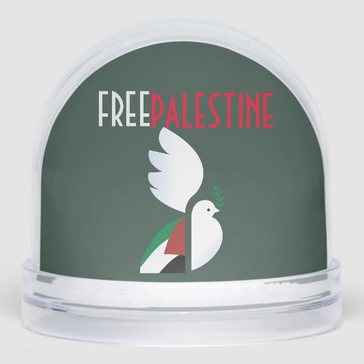 Free Palestine – Human Rights Awareness Sneeuwbol (Voorkant)