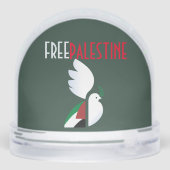 Free Palestine – Human Rights Awareness Sneeuwbol (Achterkant)