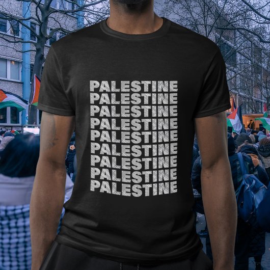 Free Palestine in Palestinian Scarf Design Gaza T-shirt