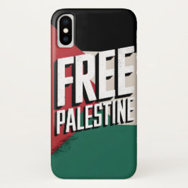Free Palestine iPhone X Hoesje: symbool van solida Case-Mate iPhone Case