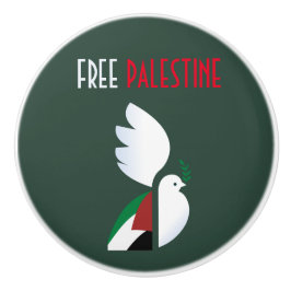 Free Palestine Keramische Lade Knop – Solidariteit