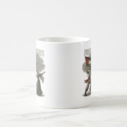 Free Palestine Mug – Roots of Resistance Koffiemok (Center)