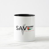 Free Palestine Mugg Mok (Midden)