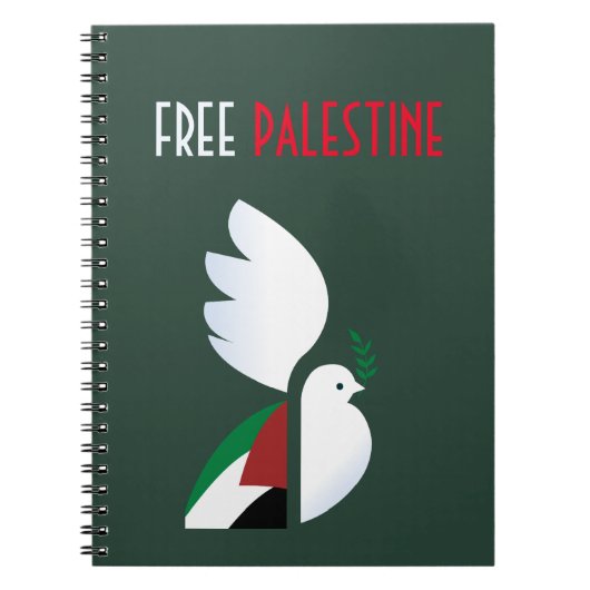 Free Palestine Notitieboek – Solidariteitsblad (Voorkant)