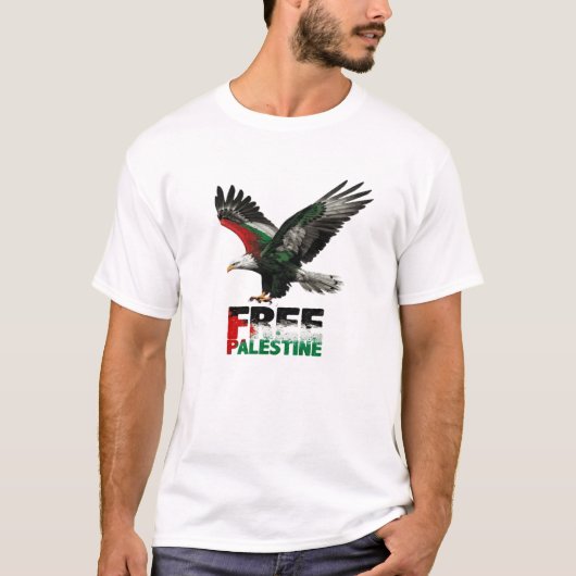 Free Palestine now T-shirt (Voorkant)