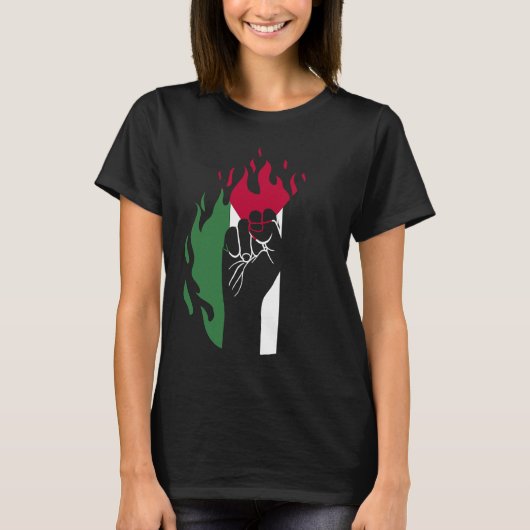 Free Palestine Palestine Flag T-shirt (Voorkant)