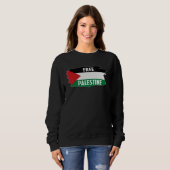 Free Palestine  Palestine national flag Trui (Voorkant volledig)