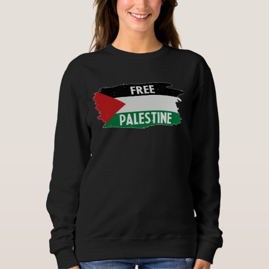 Free Palestine  Palestine national flag Trui (Voorkant)