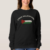 Free Palestine Palestinian Flag Support Palestinia Trui (Voorkant)