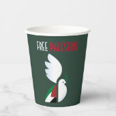 Free Palestine Paper Cups – Patriottische Partij Papieren Bekers (Voorkant)