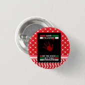 Free Palestine Pin Button in Palestine Flag Theme (Voorkant /achterkant)
