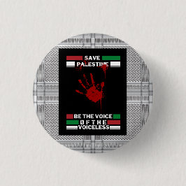 Free Palestine Pin Button in Palestine Flag Theme